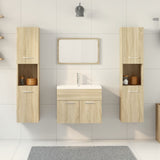 4 Piece Bathroom Furniture Set Sonoma Oak Engineered Wood 3324999