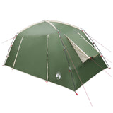Cabin Tent with Roof Green 400 x 210 x 180 cm Polyester 42028515