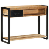Console Table 100x35x75 cm Solid Rough Wood Mango 4015929