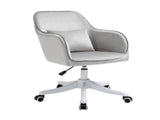 Vinsetto Velvet Office Chair, Desk Chair, Makeup Vanity Chair with Massage Lumbar Pillow and Rolling T3398P554972
