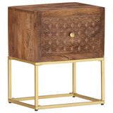 Bedside Cabinet 40x30x50 cm Solid Mango Wood 286554