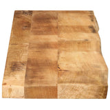 Table Top 180x40x2.5 cm Live Edge Solid Wood Rough Mango 370353