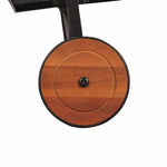 Sun Lounger with Steel Legs Solid Acacia Wood 44394