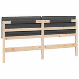 Upholstered Headboard Natural and Dark Grey 200 cm 879994