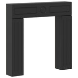 Fireplace Surround Black 102 x 18 x 100.5 cm Engineered Wood 8006607
