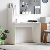 Desk with Shelf White 102 x 50 x 124 cm Engineered Wood 869354