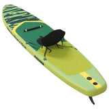 SUP Board with Seat 2-in-1 POSEIDON 366 x 81 x 15 cm Green for 42039133