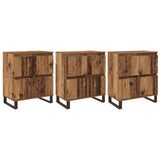 Sideboard 3 pcs Old Wood 60 x 35 x 70 cm 3394575