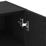 TV Cabinet Set Black Oak 40.5 x 30 x 102 cm Engineered Wood 863089