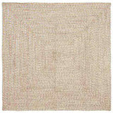 Area Rugs Natural and White 160 x 160 cm Jute 42010480