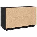 Sideboard Black Oak 102 x 35 x 60 cm Engineered Wood 862815
