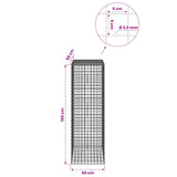 Gabion with 3.5 mm Wire and 5x5 cm Mesh 50x50x150 cm 3462355