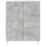 Highboard Concrete Grey 69.5x34x180 cm Engineered Wood 3190009