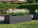 Garden Planter Anthracite 80 x 30 x 30 cm Cold-rolled Steel 8005208