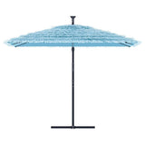 Garden Parasol with Steel Pole Blue 290x290x238 cm 4005083