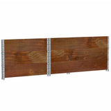 Garden Planter Brown 120x80 cm Solid Wood Pine 3295426