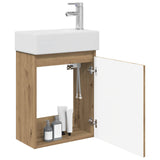 Bathroom Vanity Unit with Tap Artisan Oak 45.5 x 22.5 x 84 cm 889520