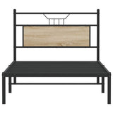 Bed Frame without Mattress Sonoma Oak 107x203 cm Engineered Wood 4106788