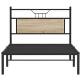 Bed Frame without Mattress Sonoma Oak 107x203 cm Engineered Wood 4106788