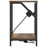 Bedside Cabinet 2 pcs Smoked Oak 38 x 30 x 48 cm 859585
