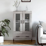 Highboard Grey Sonoma 69.5x31x115 cm Engineered Wood 828314