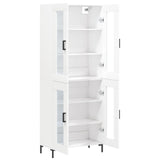 Highboard White 69.5x34x180 cm Engineered Wood 3198273