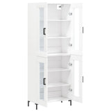 Highboard White 69.5x34x180 cm Engineered Wood 3198273