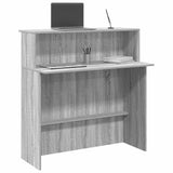 Reception Desk Grey Sonoma 100x50x103.5 cm Engineered Wood 859029