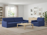 Sofa Set 2 pcs Police Blue Velvet 3433228