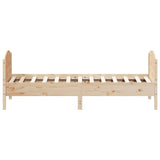 Bed Frame without Mattress 75x190 cm Small Single Solid Wood Pine 842574