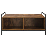 Coffee Table Smoked Oak 90 x 90 x 41 cm Engineered Wood 8013604