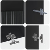 5 Piece LED TV Cabinet ARNHEM Black Engineered Wood 3416594