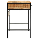 Writing Desk with Shelf Brown 100 x 50 x 75 cm Solid Mango Wood 374086