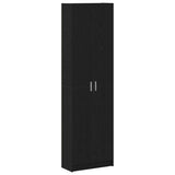 Wardrobe with Shelf Black Oak 55 x 25 x 189 cm Engineered Wood 3334009