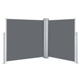 Side Awning Anthracite Polyester with PU coating 100 x 600 cm 48444