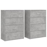 Sideboards 2 pcs Concrete Grey 60x31x84 cm Engineered Wood 3276584