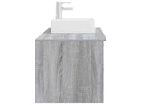 Bathroom Furniture Set 2 pcs Grey Sonoma Engineered Wood 3403893