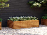 Garden Raised Bed 100x50x36 cm Corten Steel 151975