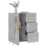 Sideboard Concrete Grey 69.5x34x90 cm Engineered Wood 828032