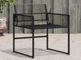 Garden Chairs 4 pcs Black Poly Rattan 4008578