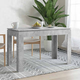 Dining Table Concrete Grey 120x60x76 cm Engineered Wood 800760