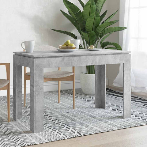 Dining Table Concrete Grey 120x60x76 cm Engineered Wood 800760