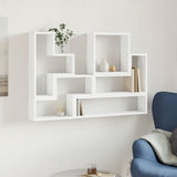 Wall Shelf White 96x12x64 cm Engineered Wood 840800