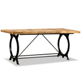 Dining Table Solid Rough Mango Wood 180 cm 244801