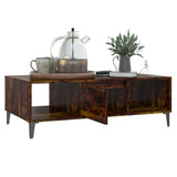 Coffee Table Smoked Oak 103.5x60x35 cm Engineered Wood 813179