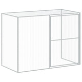 Dog House with Run Anthracite 214x1069x181 cm Galvanised Steel 3189135