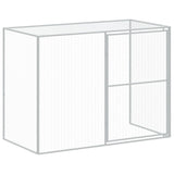 Dog House with Run Anthracite 214x1069x181 cm Galvanised Steel 3189135