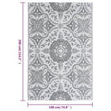 Outdoor Carpet ARAKIL Light Grey 190x290 cm PP 310451