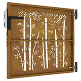 Garden Gate 85 x 75 cm Powder-coated steel Black Lockable 153232