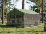 Camping Tarp with Mesh Walls Green 270 x 210 x 210 cm 42028567